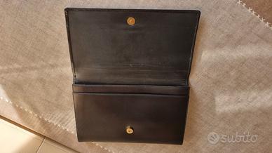 Pochette donna Versace in pelle nera