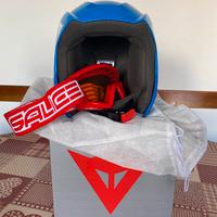 Casco Sci Dainese e occhiali Salice da bambino