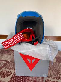 Casco Sci Dainese e occhiali Salice da bambino