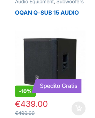 SUBWOOFER OQAN Q-SUB 15