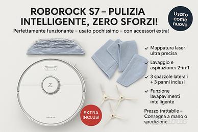 Roborock S7 aspirapolvere e lavapavimenti