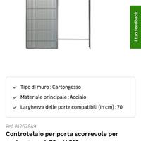 scrigno per porta cartongesso