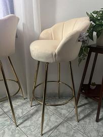 4 Sgabelli Bar Crema nuovi con cartellino