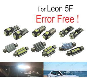 KIT 13 LAMPADE LED INTERNE PER SEAT LEON MK3 5F 5F