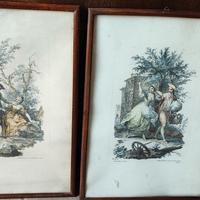 Antiche vecchie litografie antiquariato