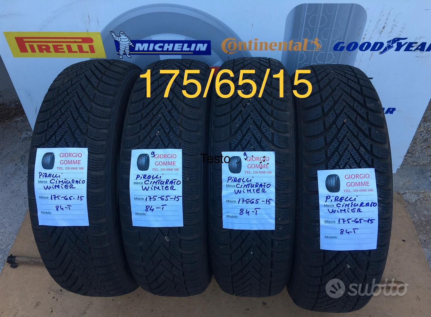 Subito - GIORGIO GOMME - GOMME INVERNALI 185/65/15 disponibile montaggio -  Accessori Auto In vendita a Roma