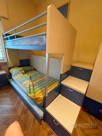 letto a castello e cassetti