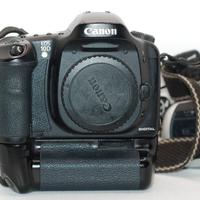 canon EOS 10D con battery grip 2 batterie e carica