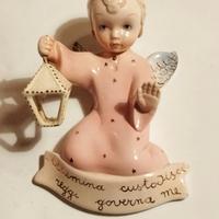 Keramos Torino, angelo luce notturna in ceramica