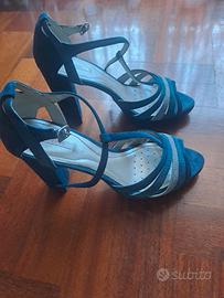 Sandali Geox scamosciati blu