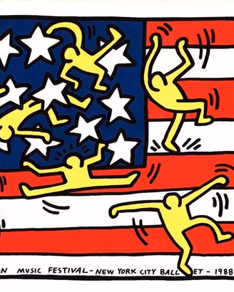 Keith Haring originale 1988