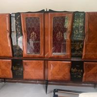 Mobile sala cristalliera 6 ante anni ‘60 laccato