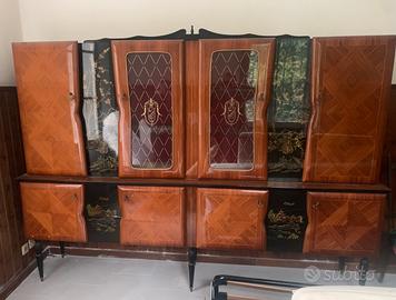 Mobile sala cristalliera 6 ante anni ‘60 laccato