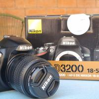 Nikon D3200 reflex 24 mp + 18 55 VR II + accessori