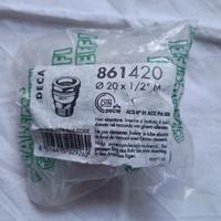 Giunzione dritta 20x1/2 Maschio per tubi in PE