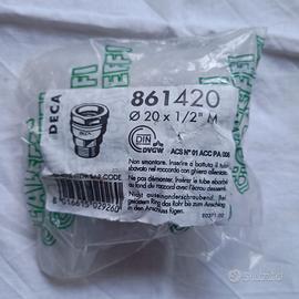 Giunzione dritta 20x1/2 Maschio per tubi in PE