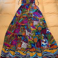 Abito lungo multicolor