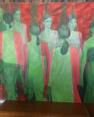 Quadro Dipinto Olio Su Tela - futurista
