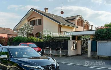 Trilocale con giardino e box doppio, centro Bernar