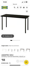 Tavolo Ikea nero