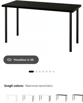 Tavolo Ikea nero