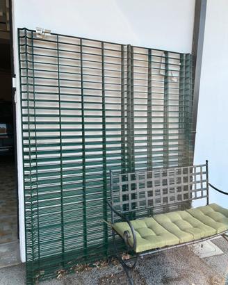 Rete pannello metallico verde L 2 x H 1.72 m