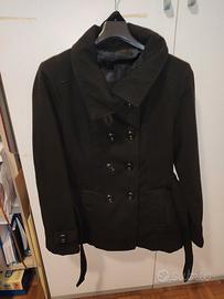Cappotto nero donna caban