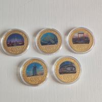Dubai Best Destination 5 Medaglie Monete Monumenti