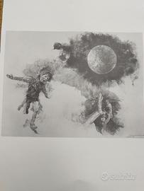 Renzo Vespignani Litografia originale.