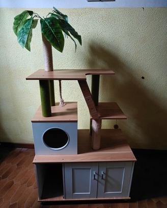 mobile albero tiragraffi con toilette 
