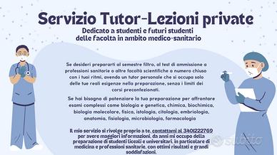 Lezioni private medicina e professioni sanitarie