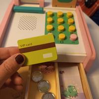 registratore di cassa in legno 