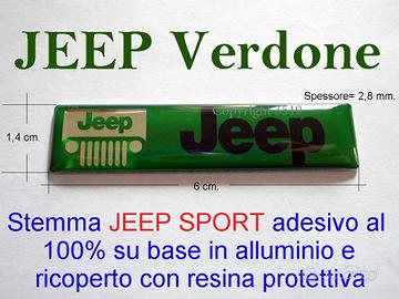 JEEP SPORT VERDE n° 2 stemmi logo scritta emblema