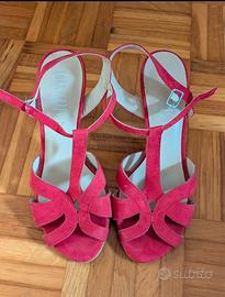 SANDALI ROSSI CON TACCO 9 NUMERO 37