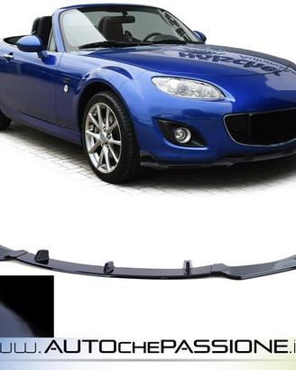 Spoiler anteriore paraurti nero lucido per Mazda M