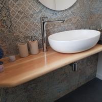 Mensola bagno in legno massello