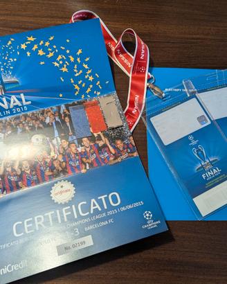 2 Sponsor Ticket + coriandoli Finale Champion 2015