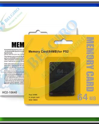 PS2 Memory Card Playstation 2 e Playstation 1 64MB