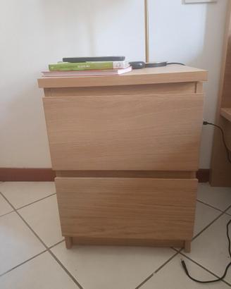 2 x Cassettiere/Comodino MALM