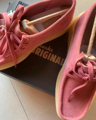 Mocassini Clarks Wallabee Cup Pink