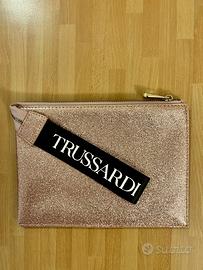 Borsa pochette Trussardi rosa donna