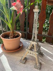 Torre Eiffel in Meccano Modello Vintage Alto 50 cm