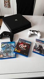PS4 Pro 1TB + 2 Controller + 3 Giochi – Perfetta