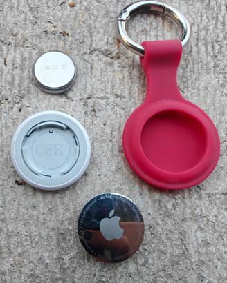 Apple AirTag Originale + Cover Rossa