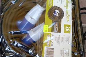 Cavo elettrico 25 MT. Per camper roulotte