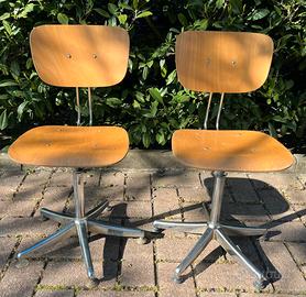 2 Sedia girevole vintage