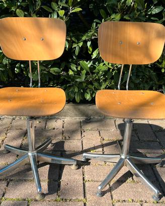 2 Sedia girevole vintage