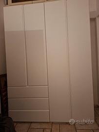 armadio 4 ante con cassetti