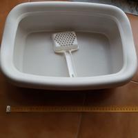 lettiera toilette aperta + paletta per gattini €5