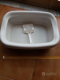 lettiera toilette aperta + paletta per gattini €5